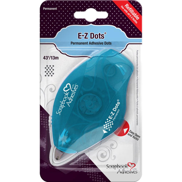 Scrapbook Adhesives E-Z Dots Refillable Dispenser, Permanent, 43'