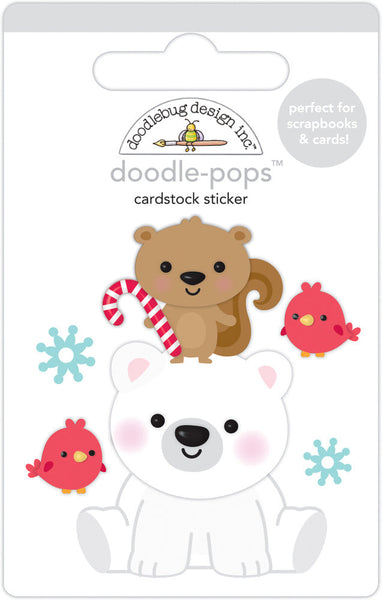 Doodlebug Design,  Doodle-Pops 3D Stickers, Polar Pals