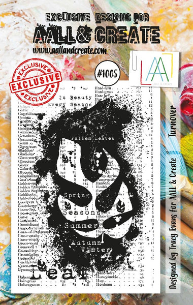 AALL And Create, #1005, A7 Photopolymer Clear Stamp Set by Tracy Evans, Turnover