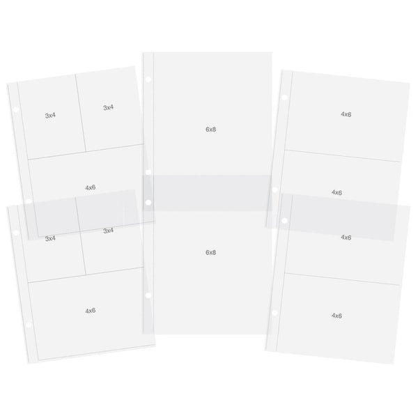 Simple Stories, Sn@p! Pocket Pages For 6"X8" Binders 12/Pkg, Variety Pack (#10439)
