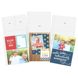 Simple Stories, Sn@p! Pocket Pages For 6"X8" Binders 12/Pkg, Variety Pack (#10439)