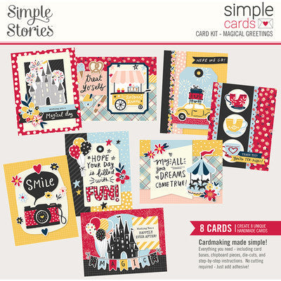Simple Stories, Simple Card Kit, Magical Greetings/8 cards