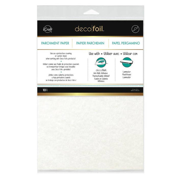 iCraft Deco Foil Parchment Paper/Carrier Sheet, 11" x 17", 10pc/pkg
