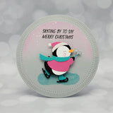Spellbinders Etched Dies From the Dancin' Christmas Collection, Dancin' Penguin (S3-482)