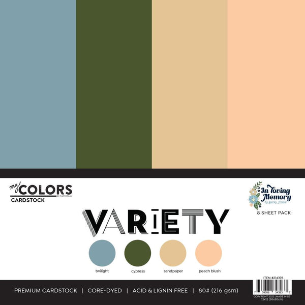 PhotoPlay Cardstock Variety Pack 8/Pkg, In Loving Memory