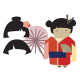 i-crafter Dies by Lynda Kanase, Kokeshi Dress Up