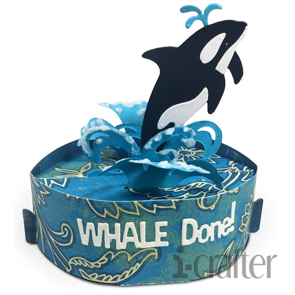 i-crafter Dies by Lynda Kanase, Box Pops, Whale Done Add-On