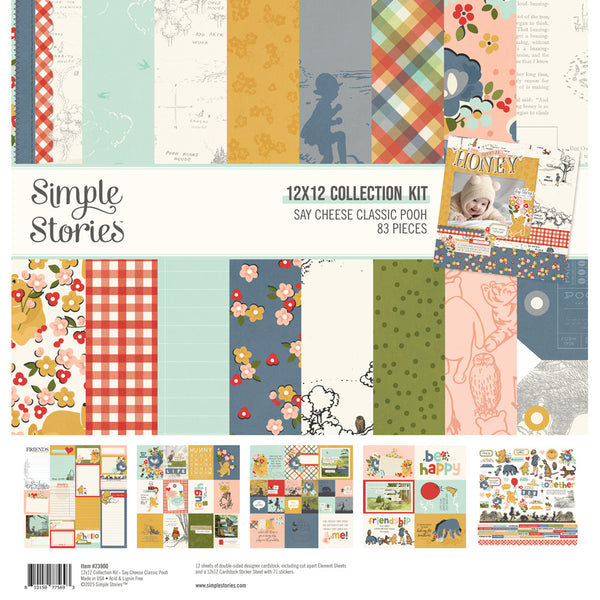 Simple Stories Collection Kit 12"X12", Say Cheese Classic Pooh