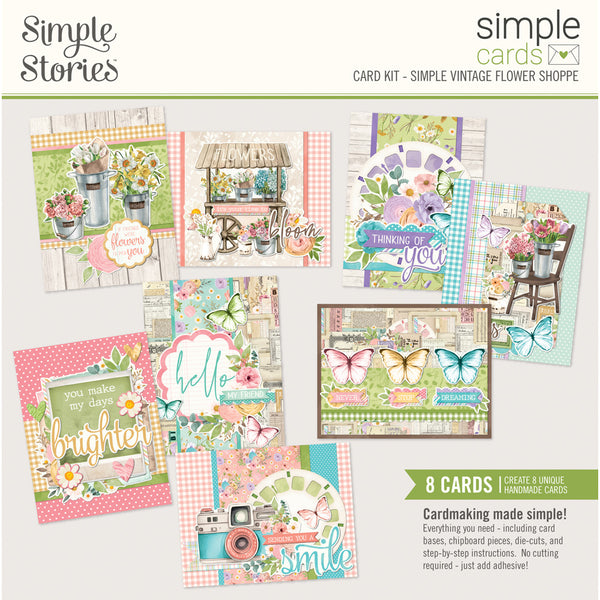 Simple Stories Simple Cards Card Kit, Simple Vintage Flower Shoppe