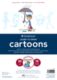 Strathmore, Learn to Draw, Cartoons Instructional Art Pad, 30 lessons/8 blank sheets (25-052)