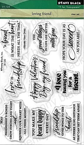 Penny Black, Clear Stamps, 4"x6", Loving Friend (31-125)