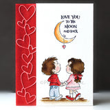 Penny Black Clear Stamps 3"X4", Moon & Back (31-129)