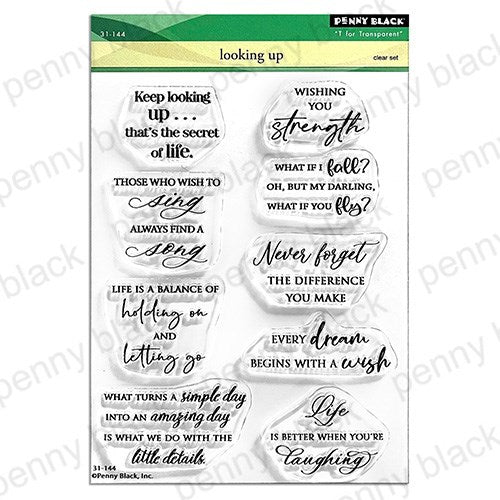 Penny Black, Clear Stamps, 5"x 6.5", Looking Up (31-144)