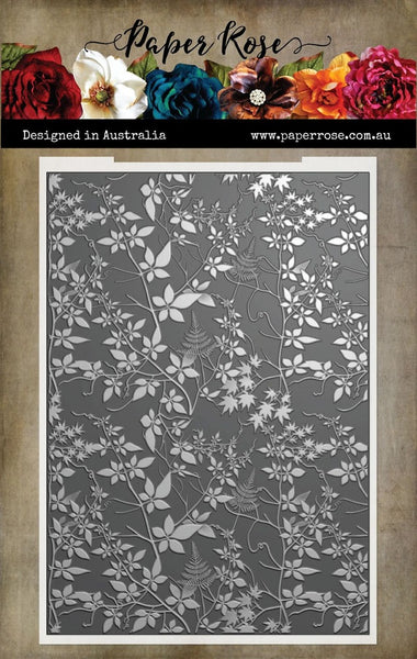 Paper Rose, 3D Embossing Folder, Leafy Garden