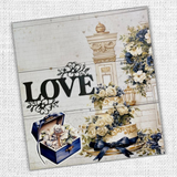 Paper Rose, Wedding Blooms, Layered Love Word Metal Die (31605)