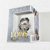 Paper Rose, Wedding Blooms, Layered Love Word Metal Die (31605)