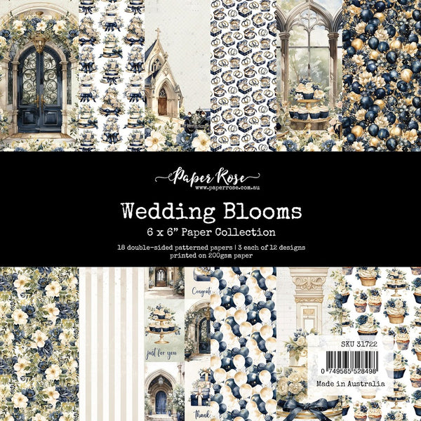 Paper Rose, 6"x6" Paper Collection, Wedding Blooms (31722)