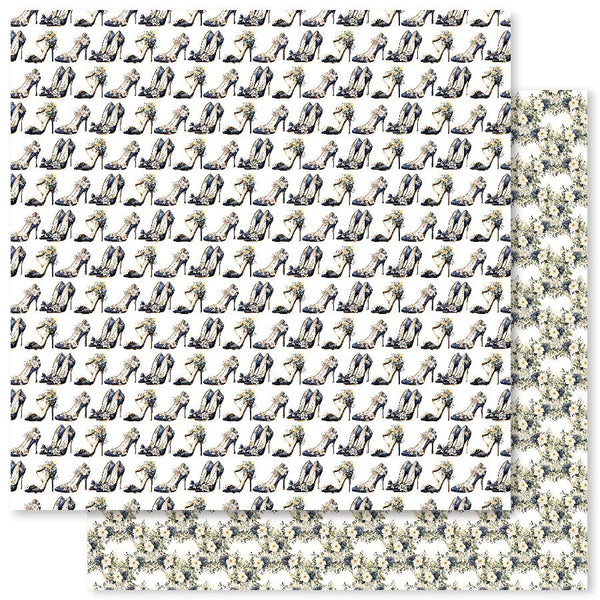 Paper Rose, 12"X12" Paper Collection, Wedding Blooms Basics - E
