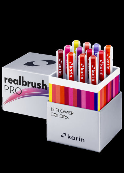 Karin, Realbrush PRO Marker Set, Flower Colors (12pc)