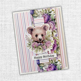 Paper Rose, 6"x8" Cut Aparts Paper Pack, Lavender & Roses (#32280)