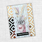 Paper Rose, 6"x8" Lavender & Roses Embossed Die Cuts, Pastel Wax Seals (32283)