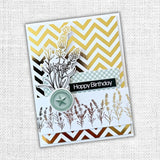 Paper Rose, 6"x8" Lavender & Roses Embossed Die Cuts, Pastel Wax Seals (32283)