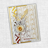 Paper Rose, 6"x8" Lavender & Roses Embossed Die Cuts, Pastel Wax Seals (32283)