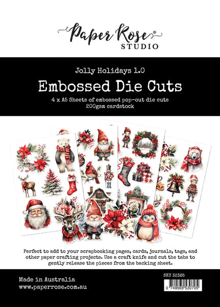 Paper Rose, Embossed Die Cuts, Jolly Holidays 1.0