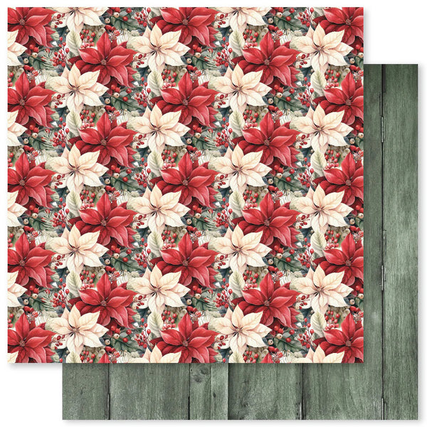 Paper Rose, 12"X12" Double-Sided Patterned Paper, Jolly Holidays Basics A