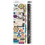 Vicki Boutin Print Shop Cardstock Stickers 6"X12" 120/Pkg, Accents & Phrases