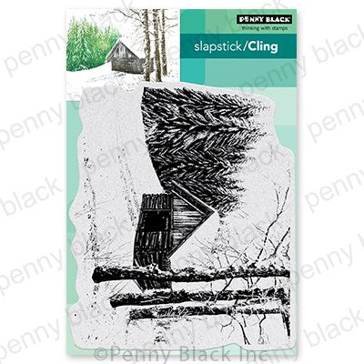 Penny Black, Cling Stamp, Country Cabin