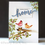 Penny Black, Cling Stamp, Cardinal Christmas (40-936)