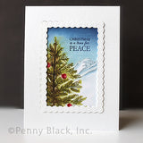 Penny Black Cling Stamps, Tree Sleigh (40-941)