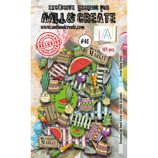 AALL & Create, Ephemera, #40, Designed by Janet Klein, Grow Baby Grow