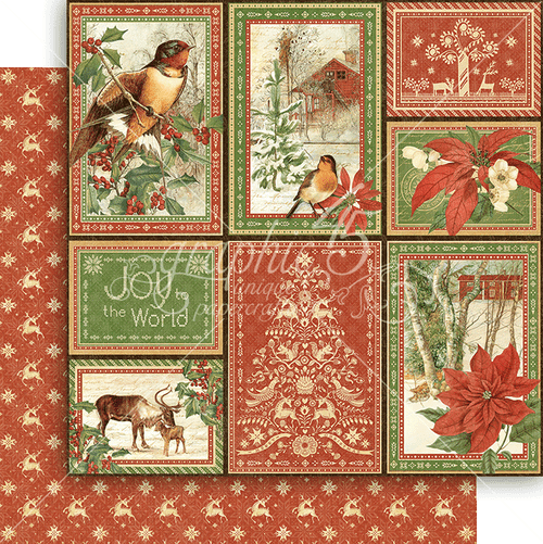 Graphic 45, Winter Wonderland Collection, 12"x12" Double-Sided Cardstock, Rustic Holiday
