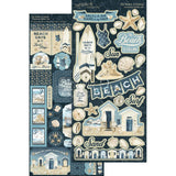 Graphic 45, The Beach Is Calling, Cardstock Stickers (4502803)
