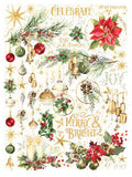 Graphic 45 Rub-On Transfers, Merry & Bright