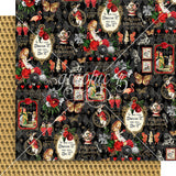Graphic 45, Curiouser & Curiouser Double-Sided Cardstock 12"X12", Beautiful Nonsense