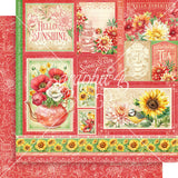 Graphic 45 Season To Celebrate Double-Sided Cardstock 12"X12", Summer Cut-Apart (4502948)