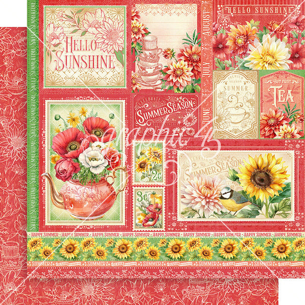 Graphic 45 Season To Celebrate Double-Sided Cardstock 12"X12", Summer Cut-Apart (4502948)