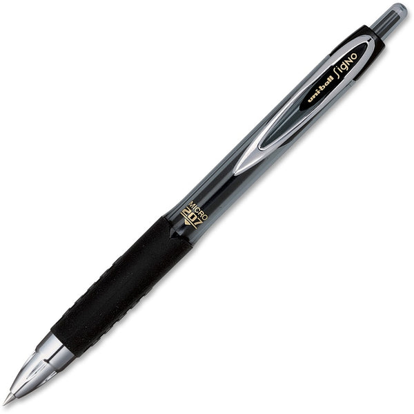 Uni-Ball, Signo 207 Retractable Gel Pen, .5mm - Black