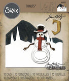 Sizzix, Tim Holtz Alteration, Die Set 10PK - Snowman Scene
