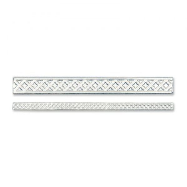 Sizzix 3D Impresslits Embossing Folder By Tim Holtz, Lattice Trim