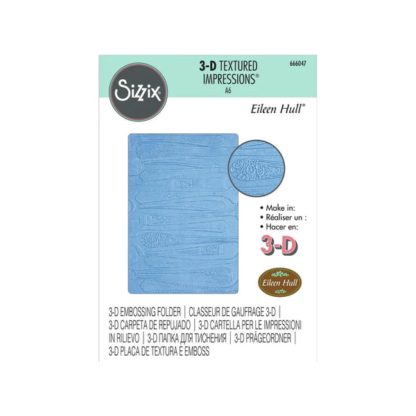 Sizzix, 3D Textured Impressions By Eileen Hull, Silverware (#666047)