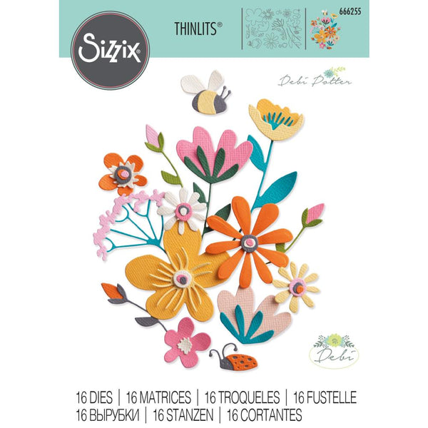 Sizzix Thinlits Dies By Debi Potter 16/Pkg, Fabulous Bold