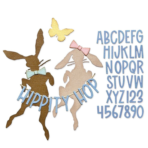 Sizzix Thinlits Dies By Tim Holtz 8/Pkg, Vault Hippity Hop