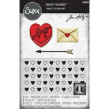 Sizzix Sidekick Texture Fades Embossing Folder By Tim Holtz, Love Notes (666860)