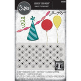 Sizzix Sidekick Texture Fades Embossing Folder By Tim Holtz, Birthday (666861)