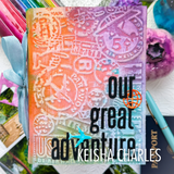 Sizzix  Multi Level Textured Impressions Embossing Folder by Tim Holtz, Vault Airmail (#666869)