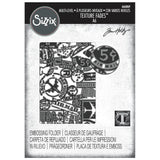 Sizzix  Multi Level Textured Impressions Embossing Folder by Tim Holtz, Vault Airmail (#666869)